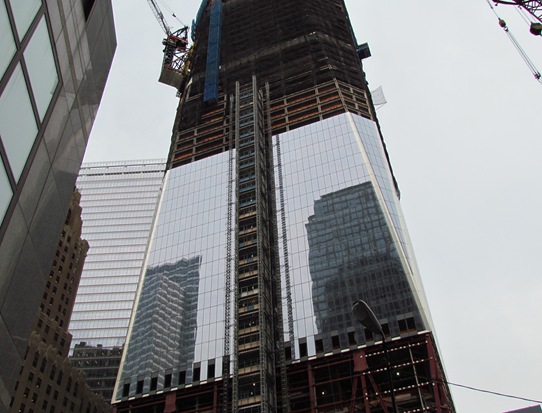 A tall building with some scaffolding on it